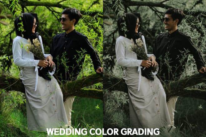 I will high quality color grading for your wedding photo