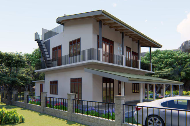 I will do 3d architectural model, renderings and walkthrough videos