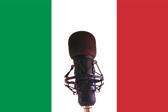 I will record any text in english with italian accent