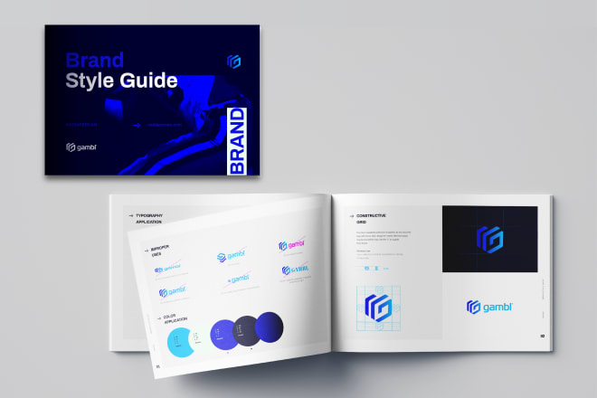 I will design your brand style guides