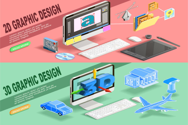 I will create 2d and 3d solid state graphic designing and modeling