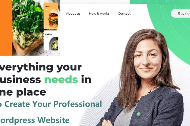 I will design custom unique profitable business wordpress website