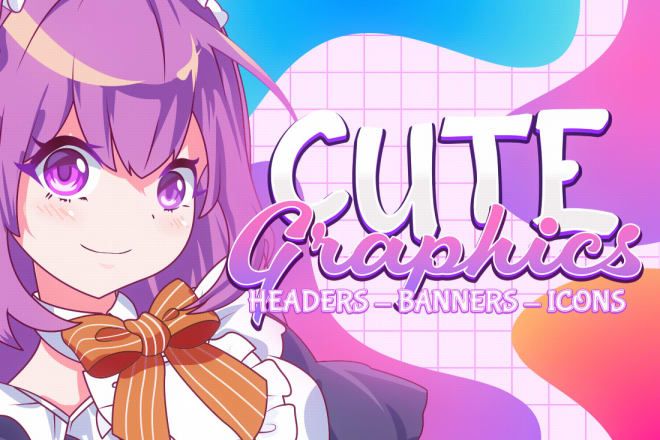 I will design cute anime banner or headers with matching profile