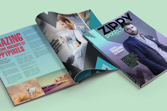 I will do a professional digital magazine design or an ebook