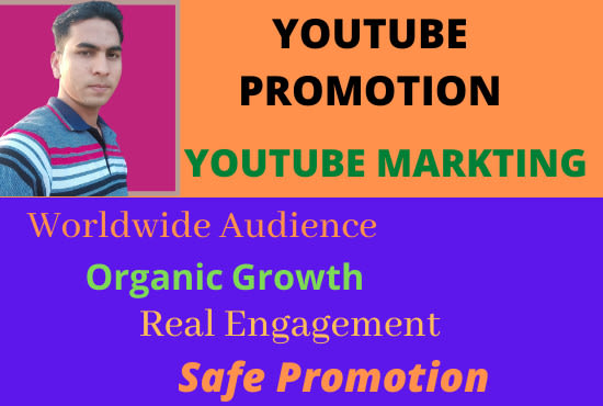 I will do your youtube prmotion and video marketing