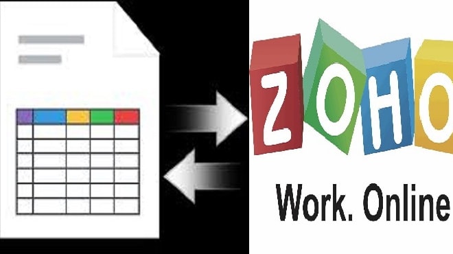 I will import data into zoho CRM