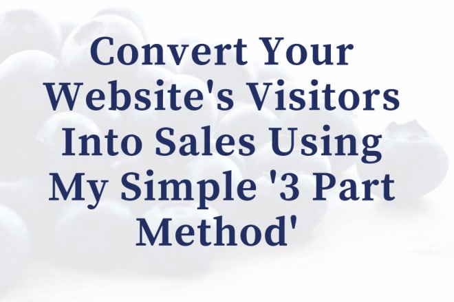 I will convert cold and warm traffic into sales