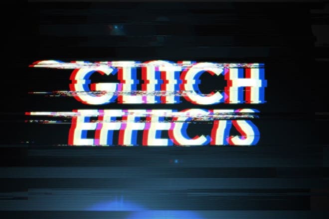 I will create a glitch video intro in just 12 hour